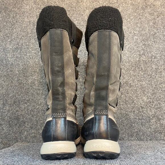 Rockport XCS Britt Waterproof Insulated Black Gray Snow Boots Womens 8.5 - Picture 4 of 11